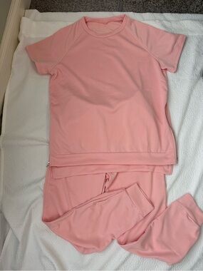 Soft Pink Two-Piece Lounge Set